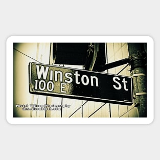 Winston Street, Los Angeles California by Mistah Wilson Sticker